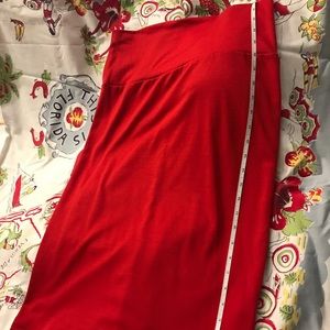 Holiday red Xl stretch pencil skirt